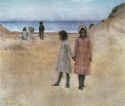 William Stott of Oldham The Two Sisters oil painting